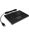 raidsonic IcyBox KeySonic mini klawiatura, smart touchpad, USB, Czarna - nr 31