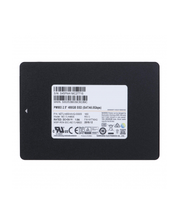 Samsung Enterprise SSD 480GB PM863 2,5'' SATA TLC, R/W 550/520 MB/s