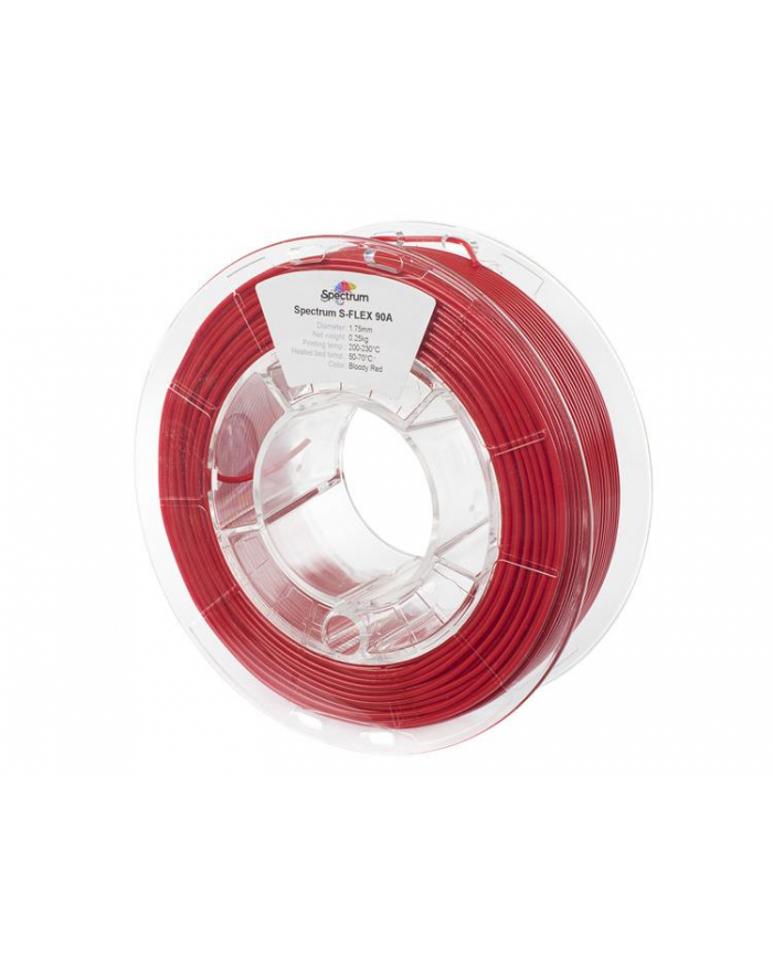 spectrum group Filament SPECTRUM / S-FLEX 90A / BLOODY RED / 1,75 mm / 0,25 kg główny