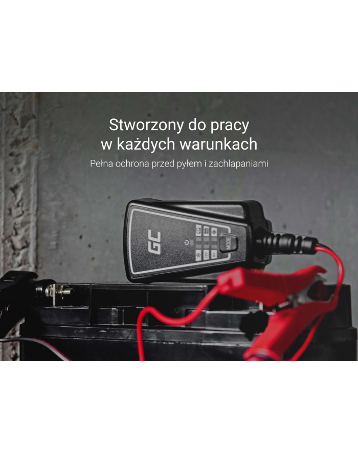 Automatyczna Ladowarka, Prostownik Green Cell do akumulatorow 6V / 12V (1A) główny