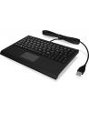raidsonic IcyBox KeySonic mini klawiatura, smart touchpad, USB, Czarna - nr 27