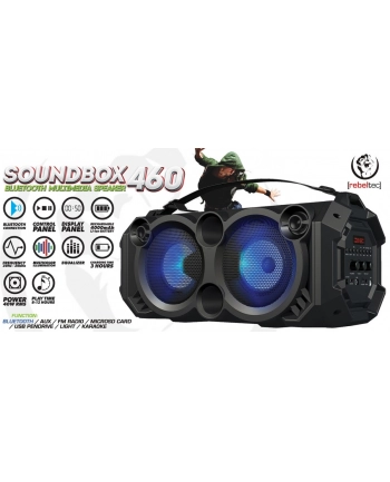 rebeltec Głośnik Bluetooth SoundBox 460, przenośny odtwarzacz sterowany za pomocą smarthona nr 2