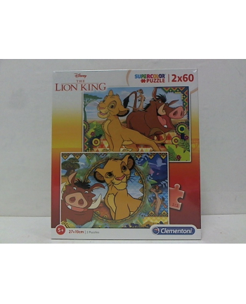 clementoni CLE puzzle 2x60 Król Lew 2019 21604