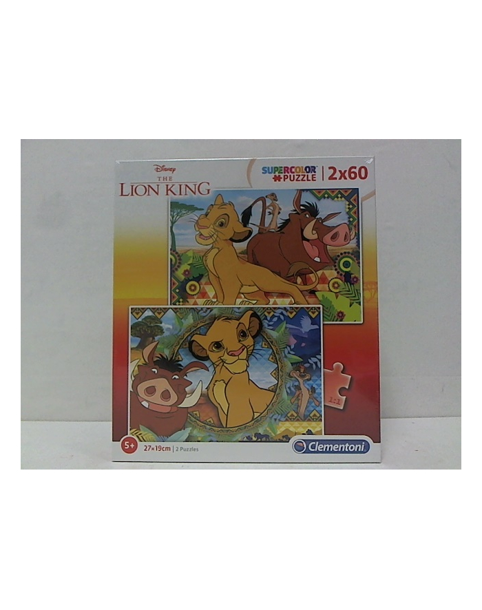 clementoni CLE puzzle 2x60 Król Lew 2019 21604 główny