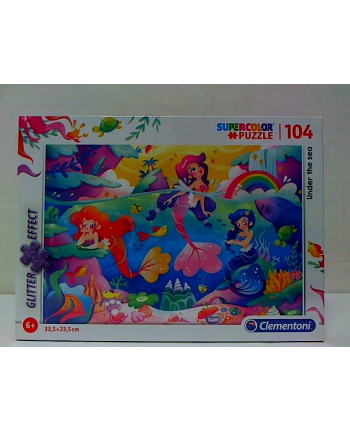 clementoni CLE puzzle 104 Glitter Under the sea 20149